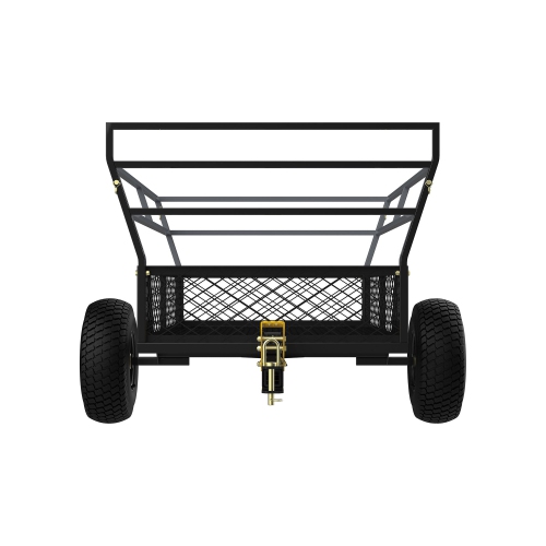 Gorilla 1400lb Steel ATV Trailer Garden Cart w/Removable Sides & 3-in-1 Tailgate