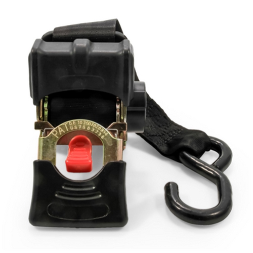 Camco 50030 Retractable Transom Tie Down Bolt On Straps, 2" x 5.5'