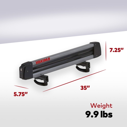 Yakima FreshTrack – porte-skis et porte-planches à neige universel sur toit pour voiture 6, noir