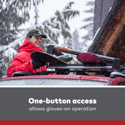 Yakima FreshTrack – porte-skis et porte-planches à neige universel sur toit pour voiture 6, noir