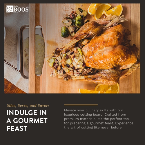 John Boos – planche à découper réversible en bois avec rainure et plateau à jus, érable