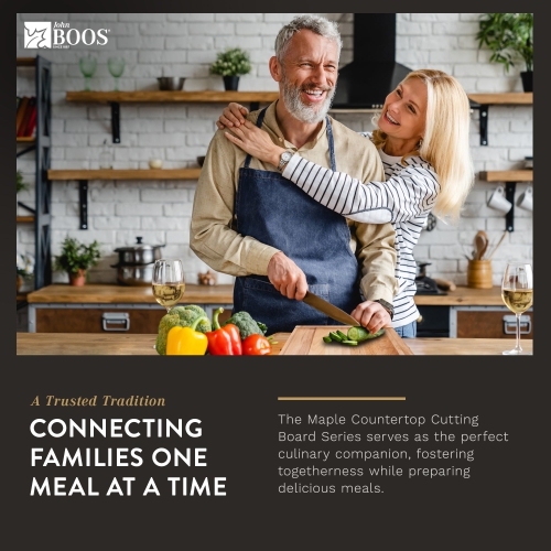 John Boos – planche à découper réversible en bois de comptoir avec rainure à jus, érable