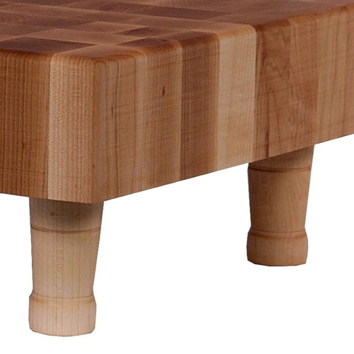 John Boos – planche à découper carrée en bois avec pieds de la série MC, 12 x 12 po, érable