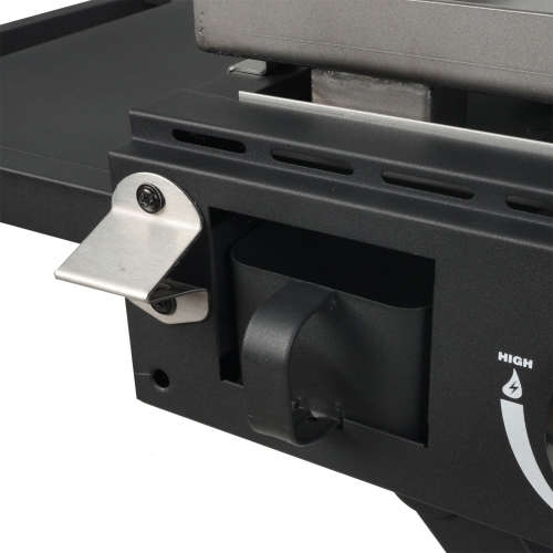 Razor Griddle Portable 3 Burner 30,000 BTU Gas Grill & Griddle Cart w/Side Shelf