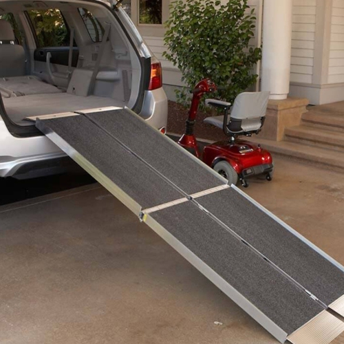 EZ-ACCESS SUITCASE 8 Foot TRIFOLD Portable Ramp with Surface That Resists Slips