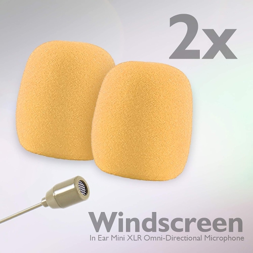 PYLE PMEMS10 In-Ear Mini XLR Omni-Directional Microphone Mic for Shure System