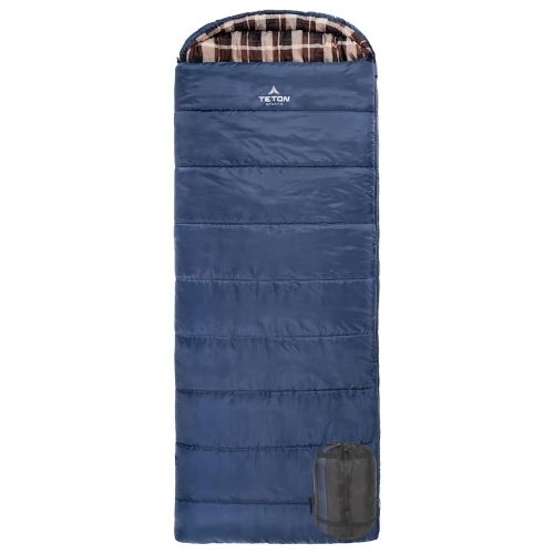 TETON Sports – Sac de couchage à fermeture à glissière à gauche Celsius XL -25 degrés pour le camping, bleu