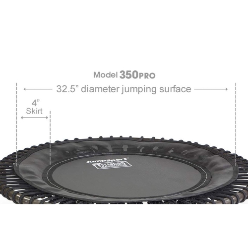 JumpSport 350 PRO Lightweight 39-Inch Fitness Trampoline & Handle Bar Accessory