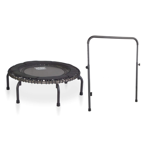 JUMPSPORT  370 Pro Indoor Heavy Duty 39-Inch Trampoline With Handle Bar Accessory