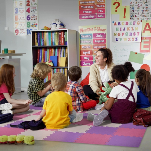 Tapis de jeu en mousse à casse-tête emboîtable épais de 16&nbsp;mm de BalanceFrom Fitness