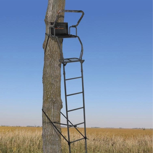 Big Game Warrior DXT 17' Portable Hunting Outside Tree Stand Ladder
