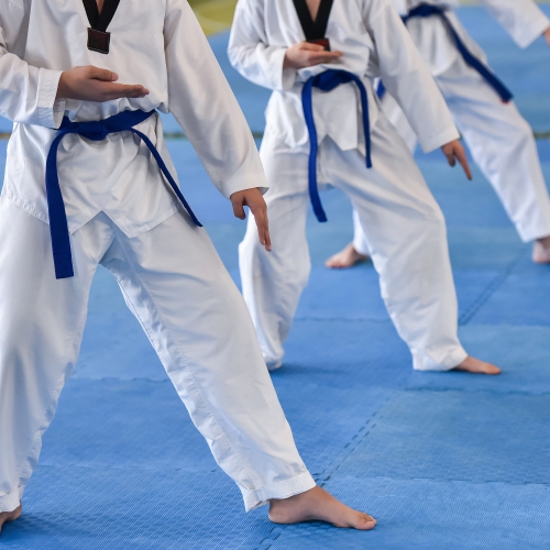 BalanceFrom – Tapis d’exercice en mousse EVA emboîtable de 144 pi2, bleu