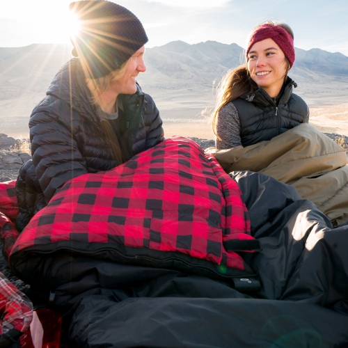 TETON Sports – Sac de couchage à glissière à droite Celsius XXL avec fermeture à glissière sur 0 degrés pour le camping, noir