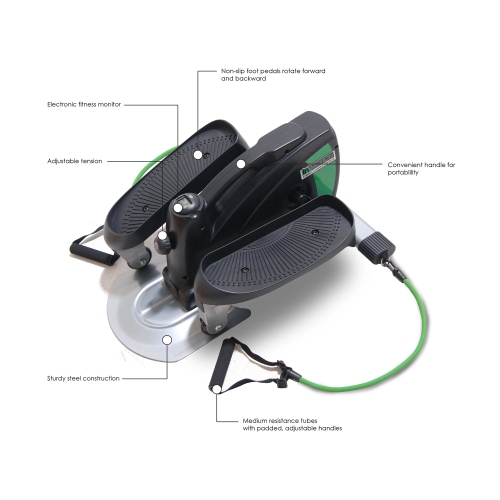 Appareil elliptique compact pour tout le corps InMotion de Stamina avec cordes de résistance