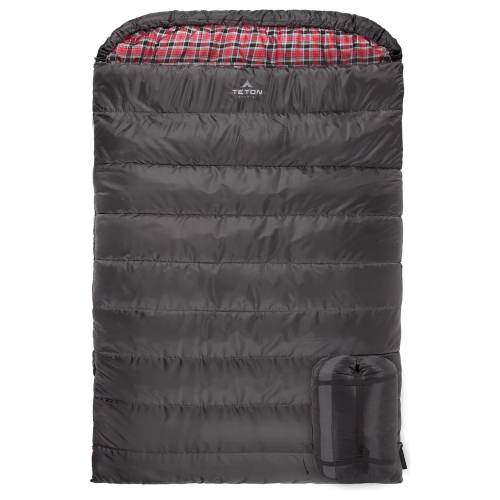 TETON Sports – sacs de couchage chauds Mammoth à 20 degrés pour le camping et le camp de base, gris