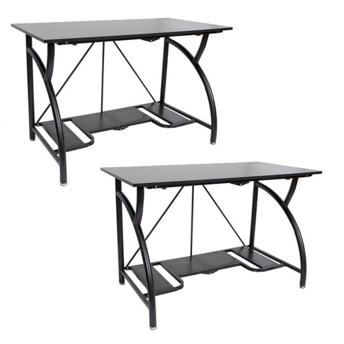 Origami Multi Purpose Folding Office Furniture Table Desk, Black