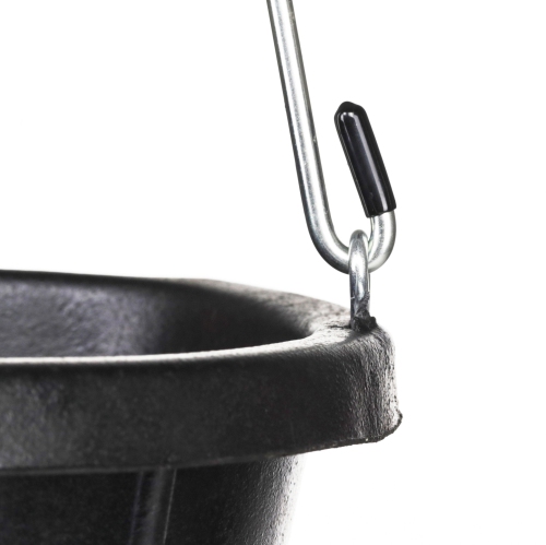 Farm Innovators FB-80R Rubber 3 Gallon Flat Back Heated Bucket, 70 Watt, Black