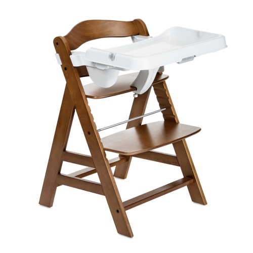 Table-plateau pour chaise haute Alpha de Hauck compatible avec les modèles en bois Alpha+ et Beta+, blanc