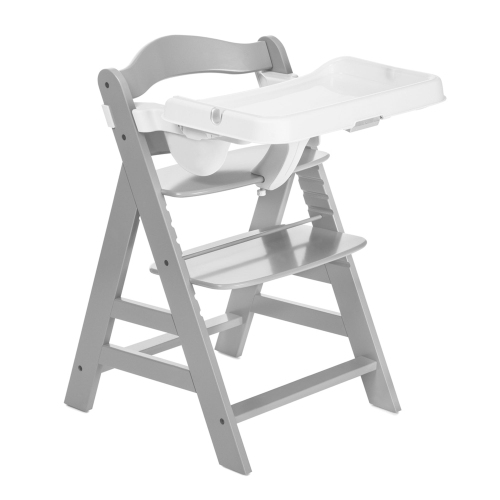 Table-plateau pour chaise haute Alpha de Hauck compatible avec les modèles en bois Alpha+ et Beta+, blanc