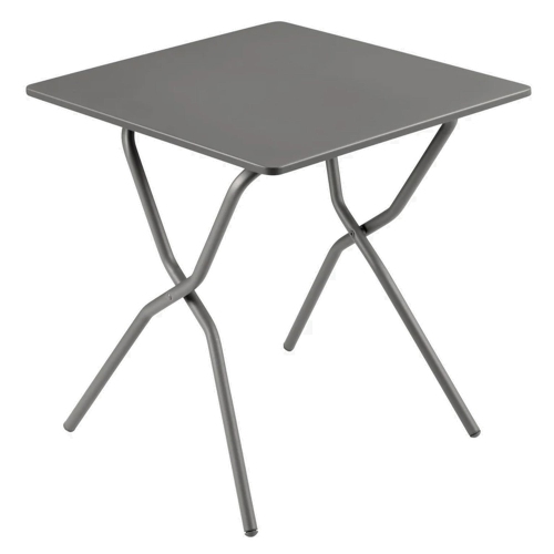 LAFUMA  Balcony Ii Colorblock Steel Square Folding Outdoor Patio Table, Titanium