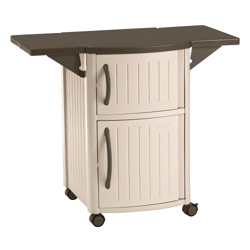 SUNCAST  Dcp2000 Portable Outdoor Patio Prep Serving Station Table And Cabinet