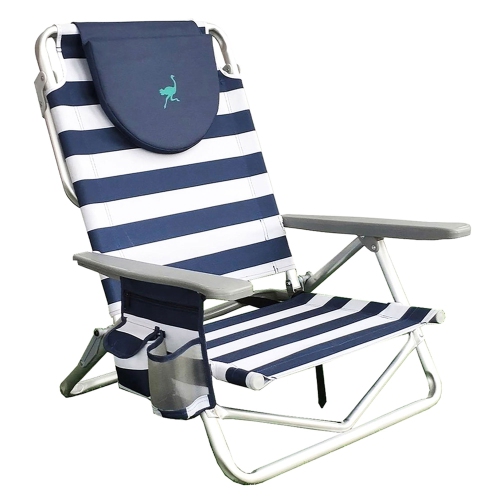 Ostrich On Your Back Sand Beach 6 Inch Off The Ground Lounge Chair