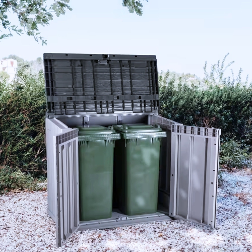 Toomax – remises de rangement pour toutes les conditions météorologiques Stora Way, 4,25 x 2,5 pi, anthracite/gris taupe