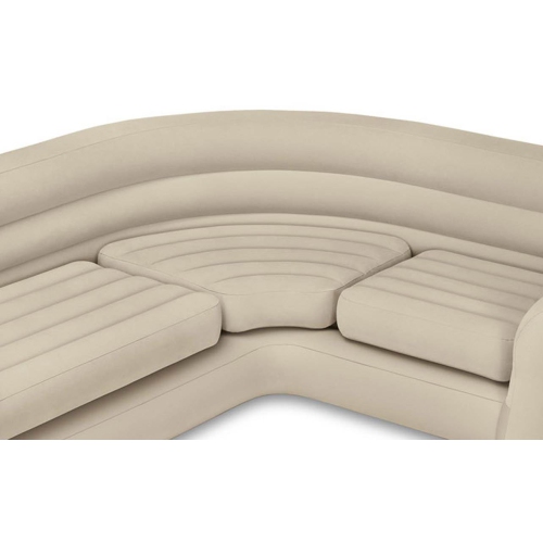 Intex Inflatable Corner Living Room Neutral Sectional Sofa 68575EP