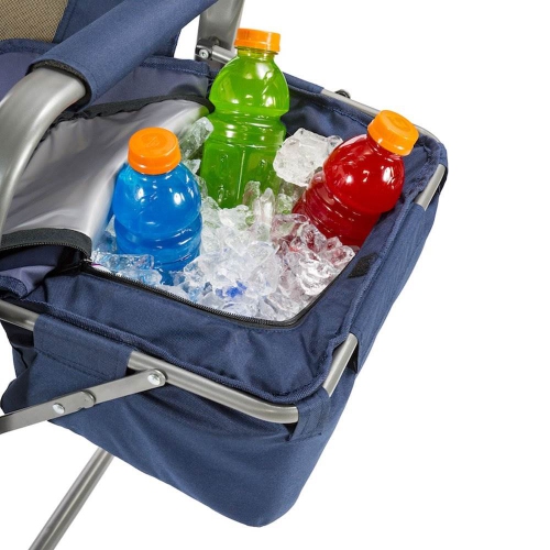 Kamp-Rite Camp Folding Director's Chair with Side Table & Cooler