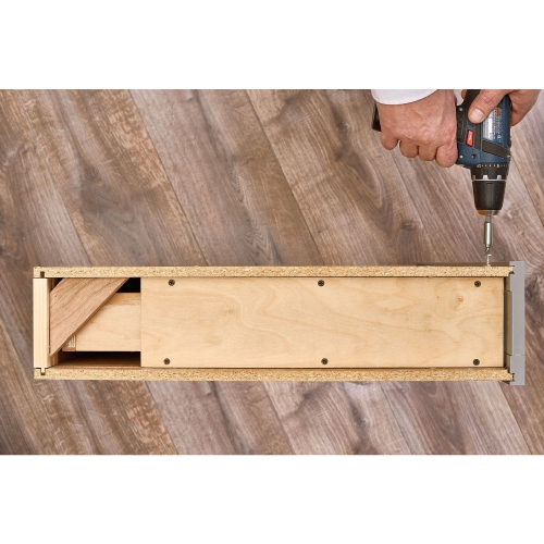 Rev-A-Shelf 6" Pul Out Shelf Organizer Rack for Cabinet Base Filler, 438-BC-6C