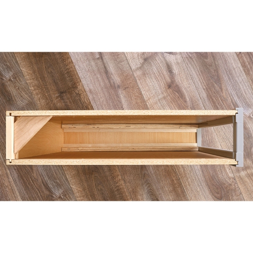 Rev-A-Shelf 6" Pul Out Shelf Organizer Rack for Cabinet Base Filler, 438-BC-6C
