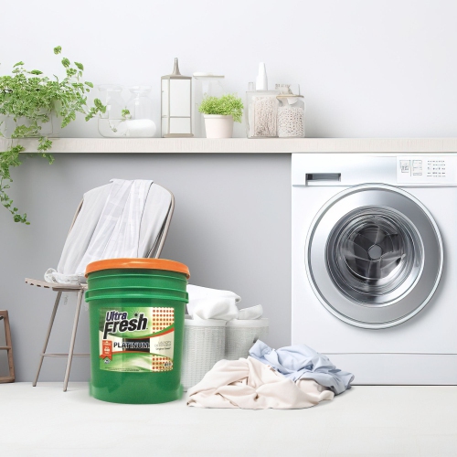 Ultra Fresh 6X Platinum 5 Gal Laundry Detergent, Up to 640 Loads, Original Green