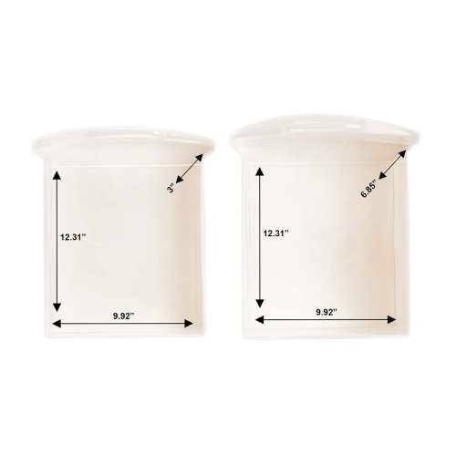 Homz Plastic 6 Clear Drawer Home Storage Container Tower, Black/Clear