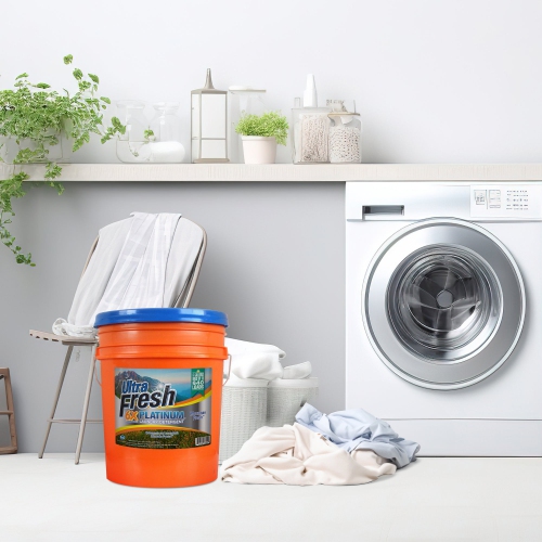 Ultra Fresh 6X Platinum 5 Gal Laundry Detergent, Up to 640 Loads, Mountain Fresh