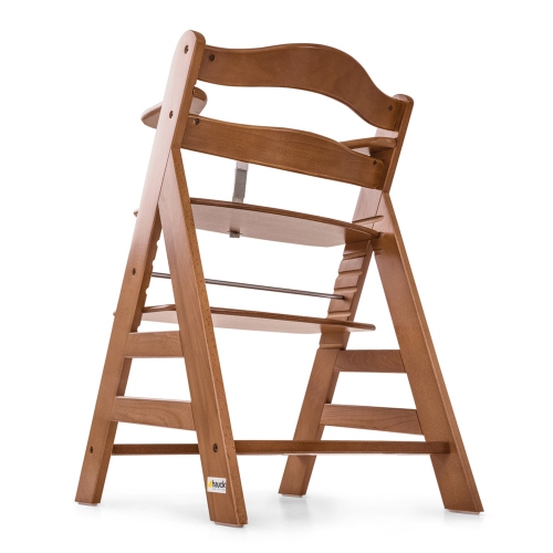 hauck Alpha+ Grow Along Adjustable Wooden Highchair, Beechwood, Walnut Finish