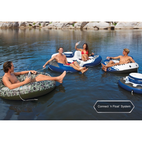 Intex River Run 1 Person Inflatable Floating Tube Lake/Pool/Ocean Raft