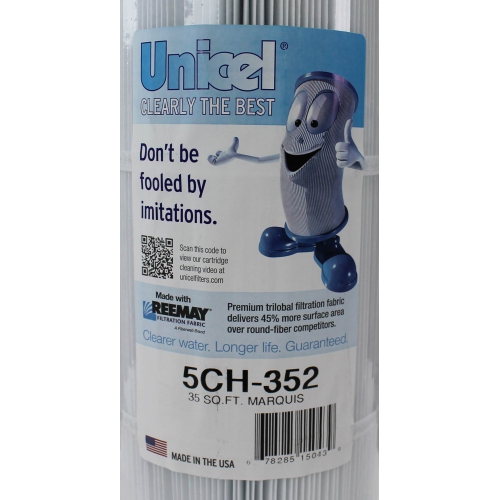 Unicel 5CH-352 Replacement 35 SqFt Filter Cartridge for Spa, 151 Pleats