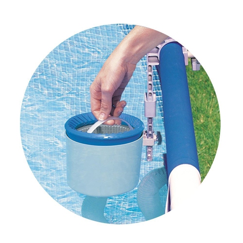 Intex Saltwater System for Pool with Intex Wall Mounted Pool Surface Skimmer