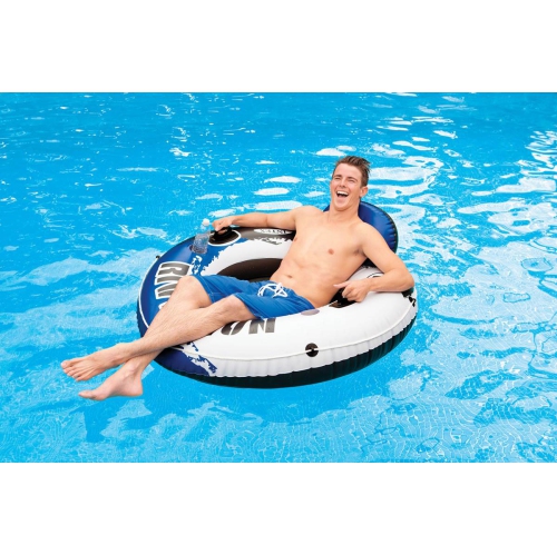 Intex River Run 1 Person Inflatable Floating Tube Lake/Pool/Ocean Raft