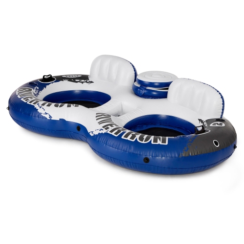 Intex River Run Inflatable Double Rider Tube & 2 River Run Single Water Floats