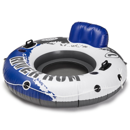 Intex River Run Inflatable Double Rider Tube & 2 River Run Single Water Floats
