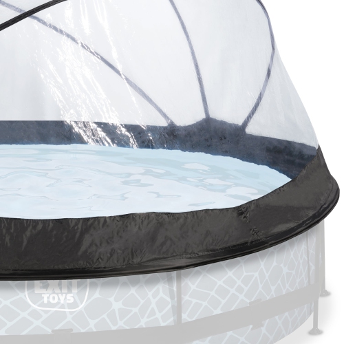 EXIT Toys – Boîtier en dôme à couvercle multifonction rond de 12 pi pour piscines extérieures