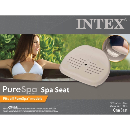 Siège amovible antidérapant pour spa gonflable Pure Spa d'Intex