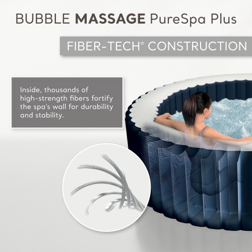Intex 28429EP PureSpa Plus Portable 77" x 28" Inflatable Hot Tub Bubble Jet Spa