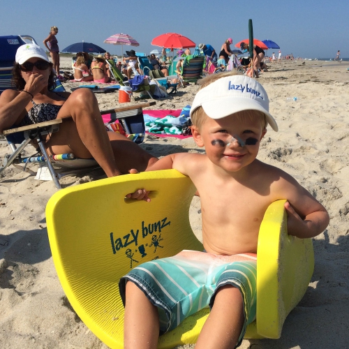 TRC Recreation Lazy Bunz Foam Water Saddle Swimming Pool Float, Blue