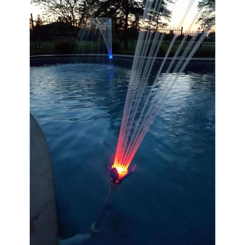 Magic Pool Fountain Water Powered Multicolor LED Swimming Pool Fountain