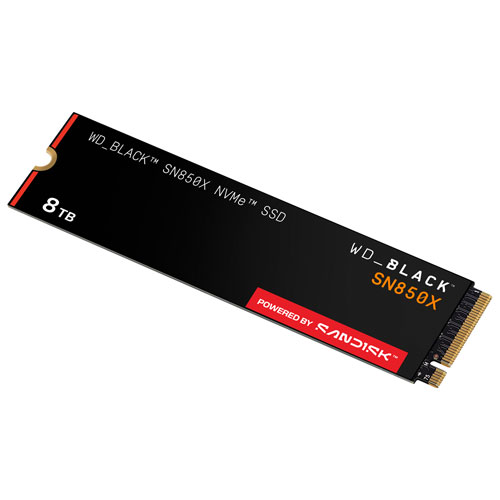 Disque SSD interne SN850X 8TB NVMe PCI-e de 1 To WD_BLACK