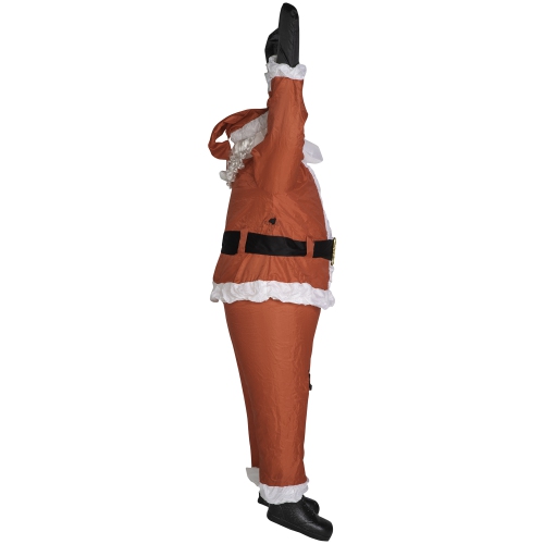 GEMMY INDUSTRIES-Christmas Realistic Airblown®-Santa Hanging From Roof 78"