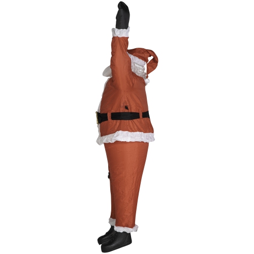 GEMMY INDUSTRIES-Christmas Realistic Airblown®-Santa Hanging From Roof 78"