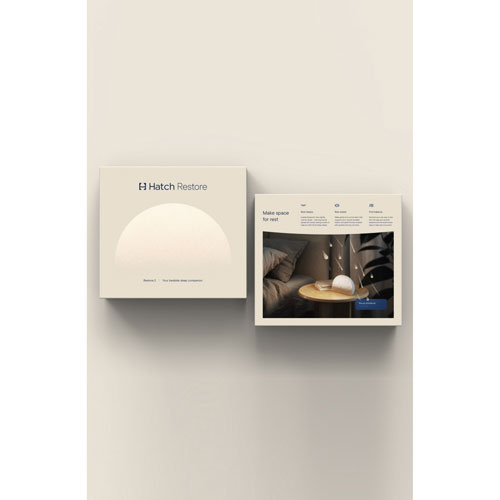 Réveille-matin intelligent Restore 2 de Hatch - Blanc